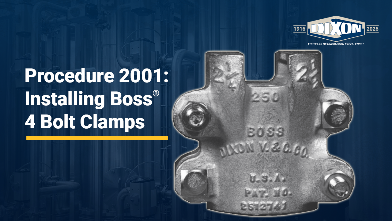 Procedure 2001: Installation of Boss® 4 Bolt Clamps