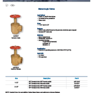 Global Angle Valves