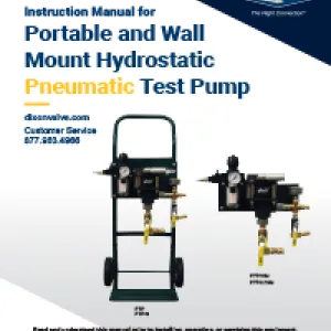 Portable and Wall Mount Hydrostatic Pneumatic Test Pump