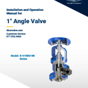 Installation and Operation Manual for 1" Angle Valve