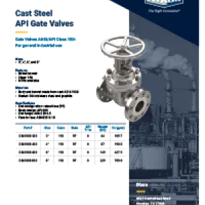 Cast Steel API Gate Valves
