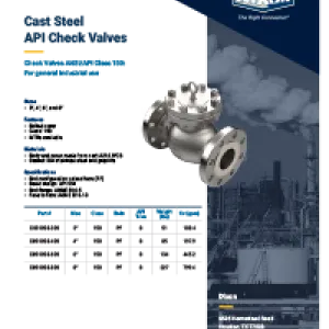 Cast Steel API Check Valves