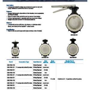 Data Sheet: Composite Butterfly Valves