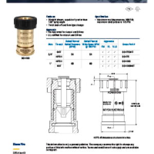 Bumpered Brass Fog Nozzles