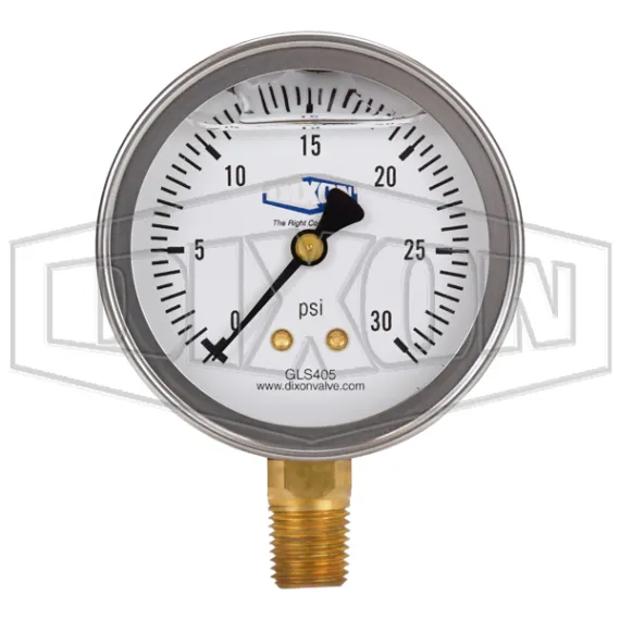 Liquid Filled Lower Mount Stainless Case Gauge