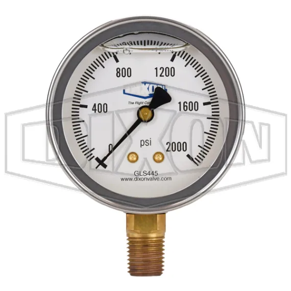 Liquid Filled Lower Mount Stainless Case Gauge