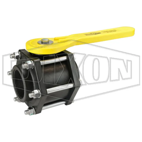 Polypropylene 6-Bolt Ball Valve
