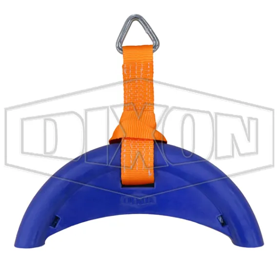 1" Polyurethane Hose Saddle and nylon sling with D-ring, extended radius