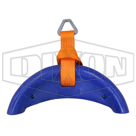 1-1/4" Polyurethane Hose Saddle and nylon sling with D-ring, extended radius