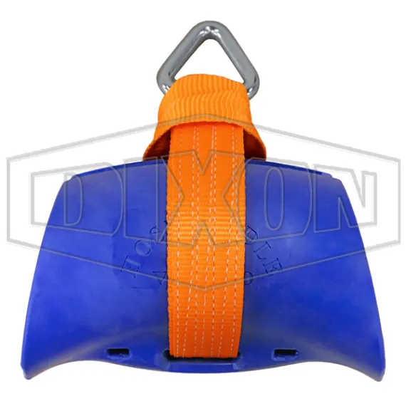 4" Polyurethane Hose Saddle and nylon sling with D-ring