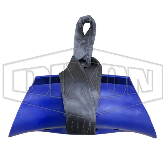 8" Polyurethane Hose Saddle and nylon sling with hook eye