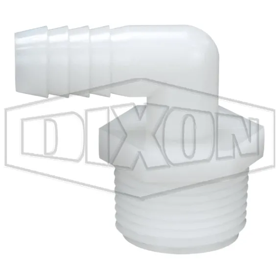 Tuff-Lite® Male GHT x 90° Hose Barb Elbow