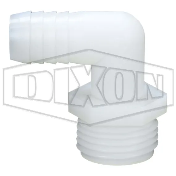 Tuff-Lite® Male GHT x 90° Hose Barb Elbow