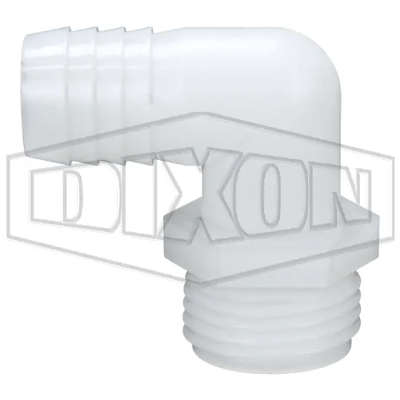 Tuff-Lite® Male GHT x 90° Hose Barb Elbow