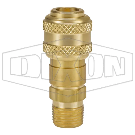 D-Series Pneumatic Automatic Male Threaded Coupler