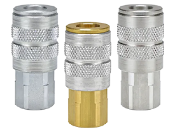 F-Series Pneumatic Manual Female Threaded Coupler