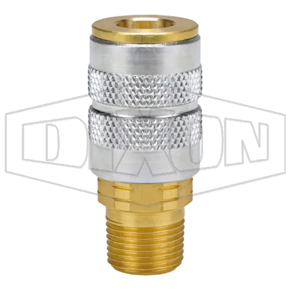 F-Series Pneumatic Manual Male Threaded Coupler