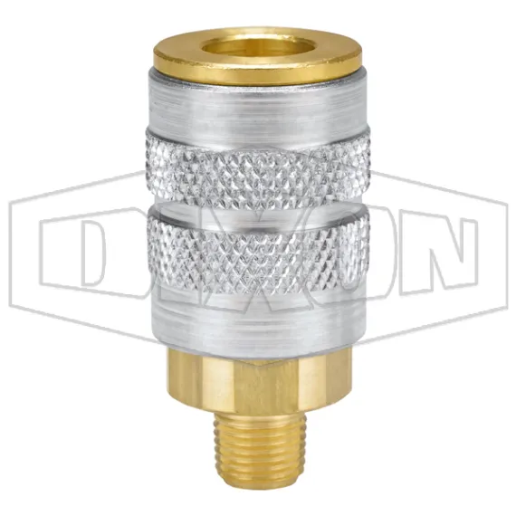 F-Series Pneumatic Manual Male Threaded Coupler
