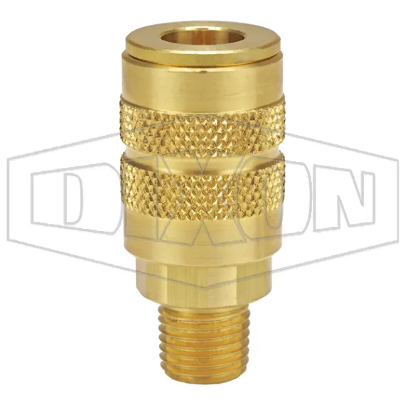 F-Series Pneumatic Manual Male Threaded Coupler