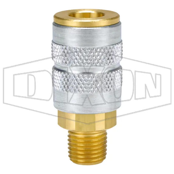 F-Series Pneumatic Manual Male Threaded Coupler
