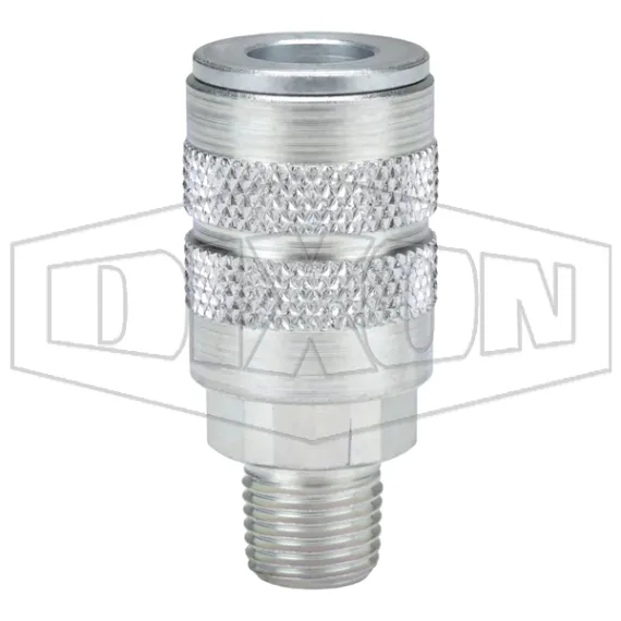 F-Series Pneumatic Manual Male Threaded Coupler