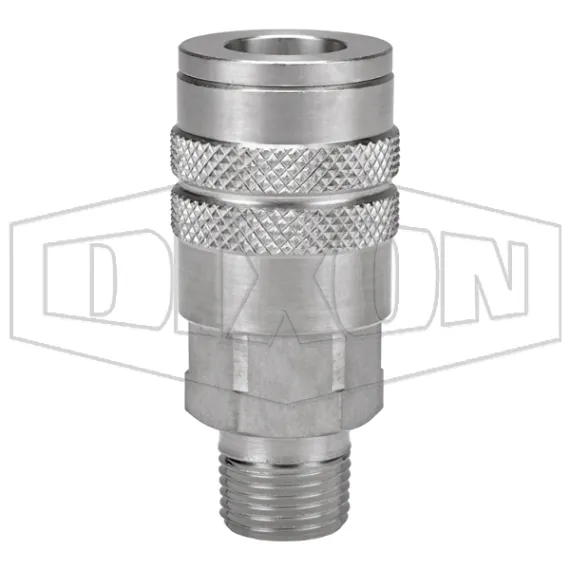 F-Series Pneumatic Manual Male Threaded Coupler