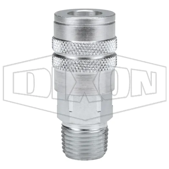 F-Series Pneumatic Manual Male Threaded Coupler