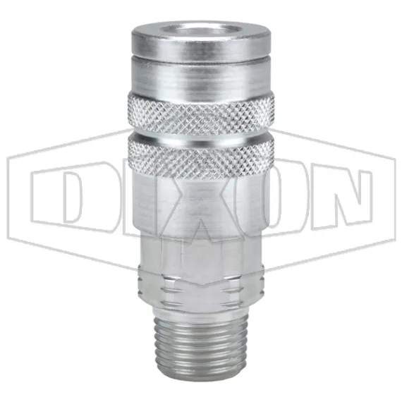 F-Series Pneumatic Manual Male Threaded Coupler