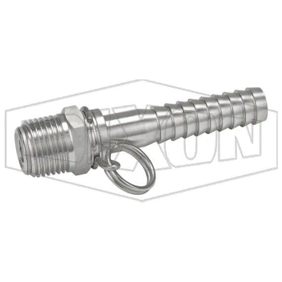 Straight Swivel x Hose Shank Connector for Spray Gun