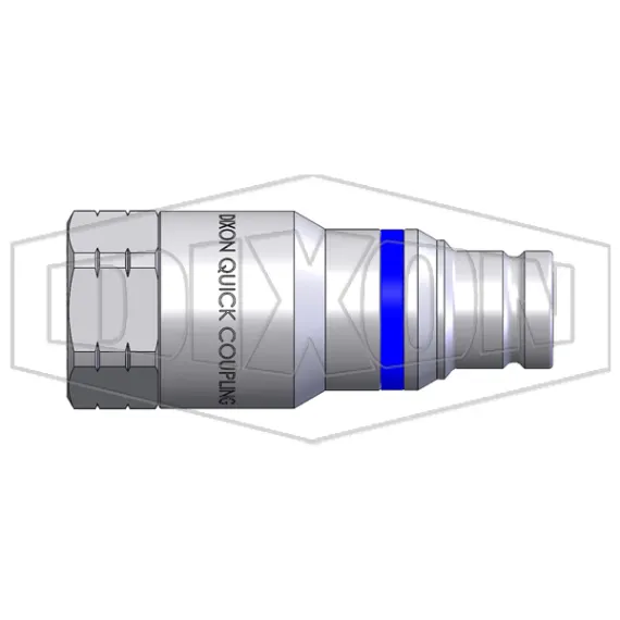 HTE-Series Correct Connect® Under Pressure Flush Face Female Plug CAD 