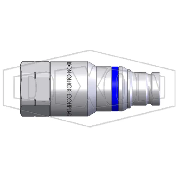 HTE-Series Correct Connect® Under Pressure Flush Face Female Plug CAD 