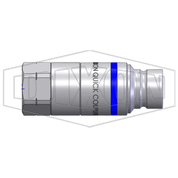HTE-Series Correct Connect® Under Pressure Flush Face Female Plug CAD 