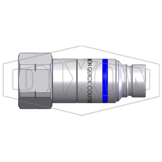 HTE-Series Correct Connect® Under Pressure Flush Face Female Plug CAD 