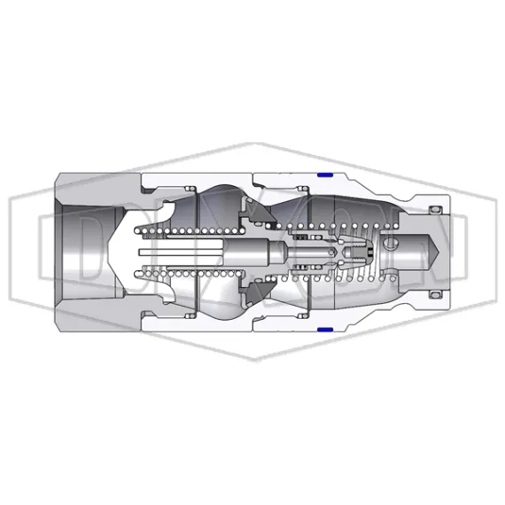 HTE-Series Correct Connect® Under Pressure Flush Face Female Plug CAD 