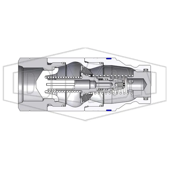 HTE-Series Correct Connect® Under Pressure Flush Face Female Plug CAD 