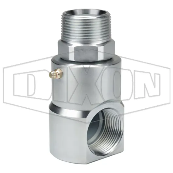 Super Swivels® 90° Male NPTF x Female NPTF Inline Swivel