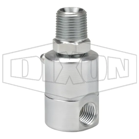 Super Swivels® 90° Male NPTF x Female NPTF Inline Swivel