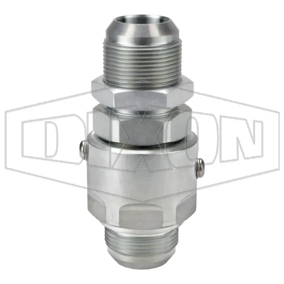 Super Swivels® Male JIC 37° Bulkhead x Male JIC 37° Inline Swivel