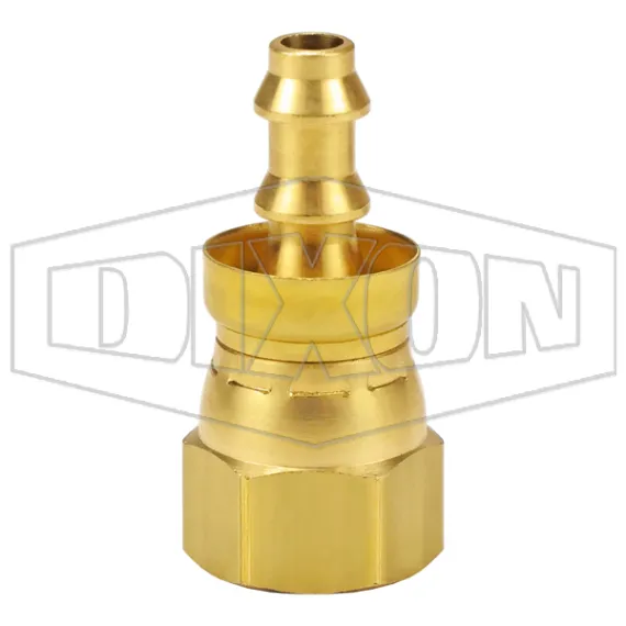 Female 37° JIC Swivel x Push-on Hose Barb