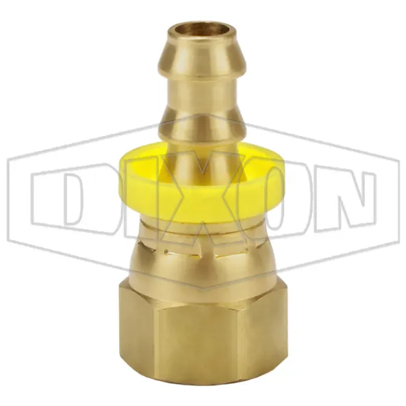 Female 37° JIC Swivel x Push-on Hose Barb