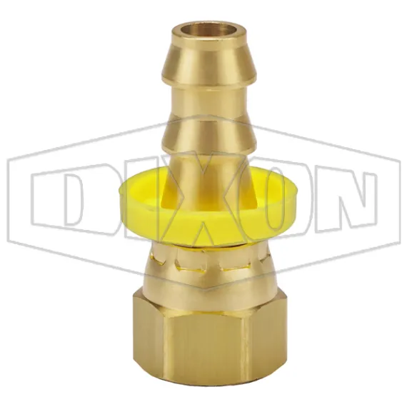 Female 37° JIC Swivel x Push-on Hose Barb