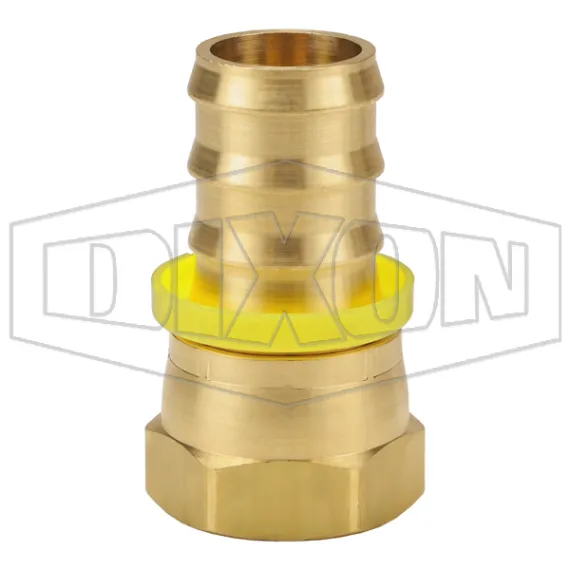 Female 37° JIC Swivel x Push-on Hose Barb