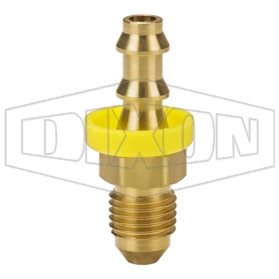 Male 37° JIC x Push-on Hose Barb