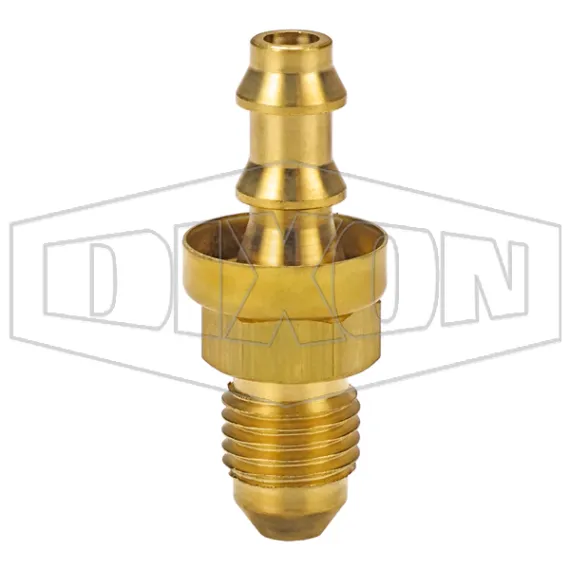 Male 37° JIC x Push-on Hose Barb