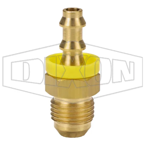 Male 37° JIC x Push-on Hose Barb