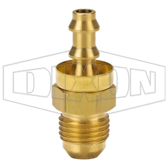 Male 37° JIC x Push-on Hose Barb