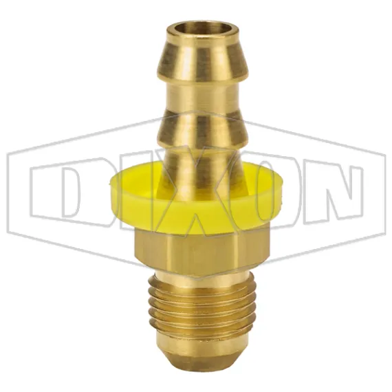 Male 37° JIC x Push-on Hose Barb