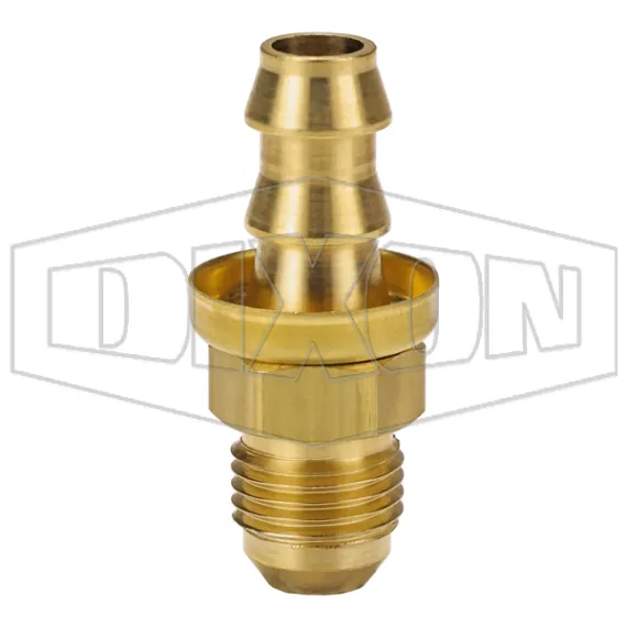 Male 37° JIC x Push-on Hose Barb