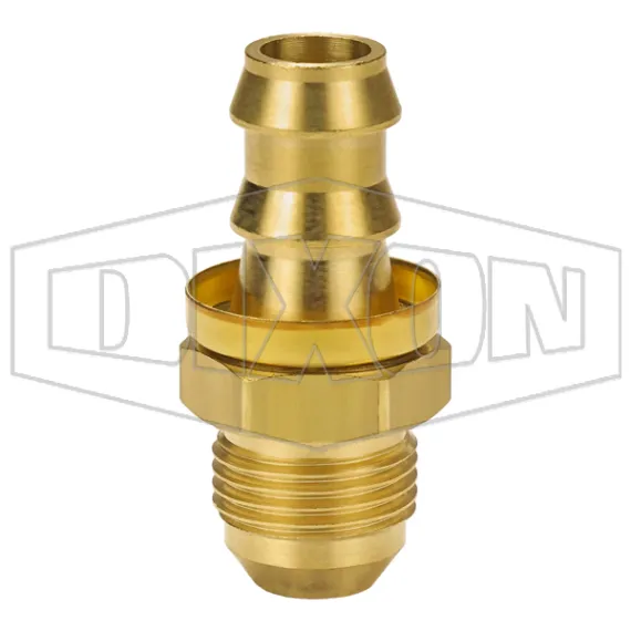 Male 37° JIC x Push-on Hose Barb