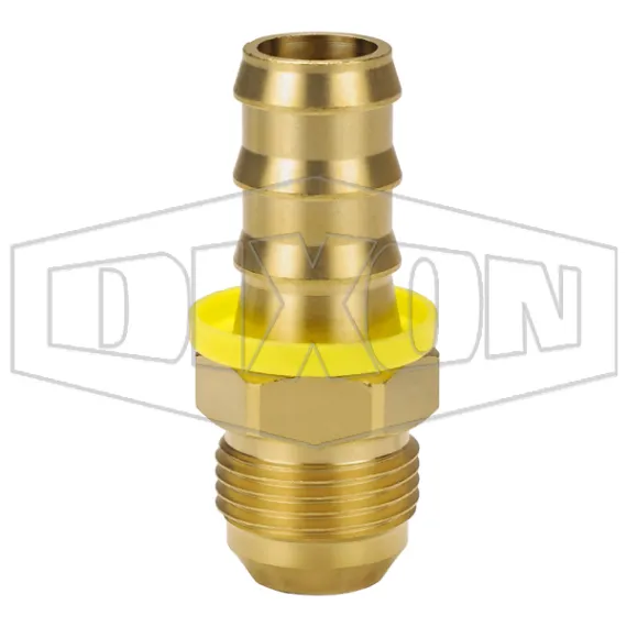 Male 37° JIC x Push-on Hose Barb